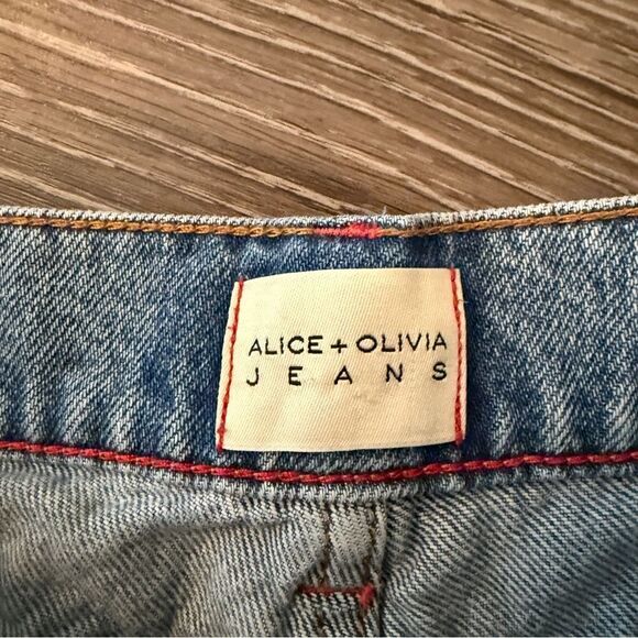 Alice + Olivia Wide Leg Flare Jeans - Picture 4 of 8